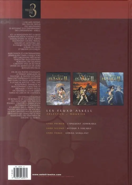 Verso de l'album Les Feux d'Askell
