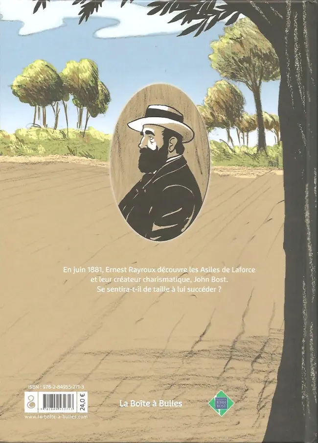 Verso de l'album John Bost - Un précurseur