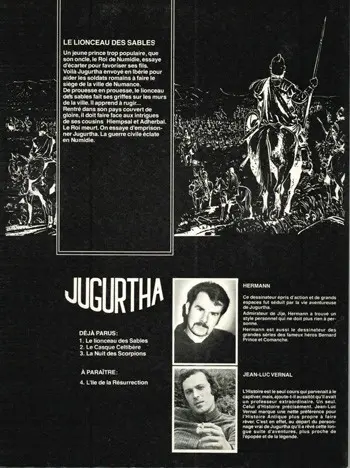 Verso de l'album Jugurtha Tome 1 Le lionceau des sables