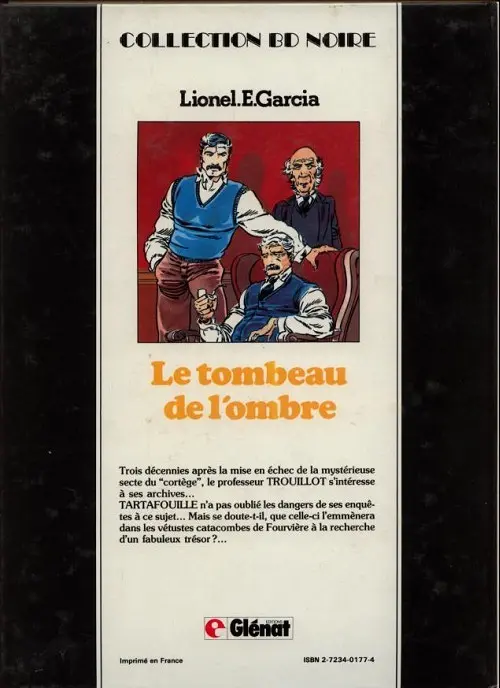 Verso de l'album Julien Tartafouille Tome 2 Le tombeau de l'ombre