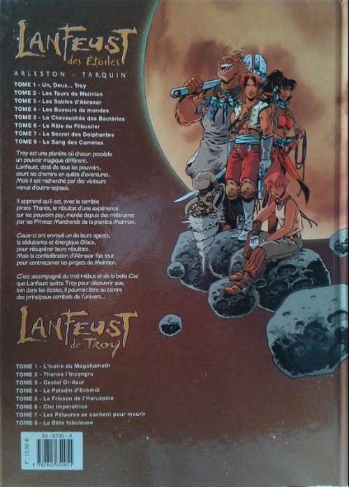 Verso de l'album Lanfeust des Étoiles Tome 2 Les tours de Meirrion