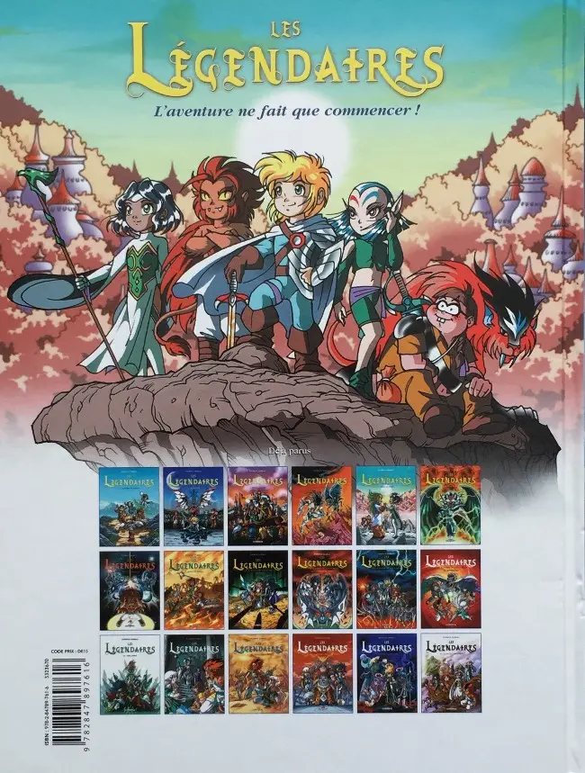 Verso de l'album Les Légendaires Tome 3 Frères Ennemis