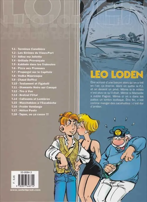 Verso de l'album Léo Loden Tome 3 Adieu ma joliette