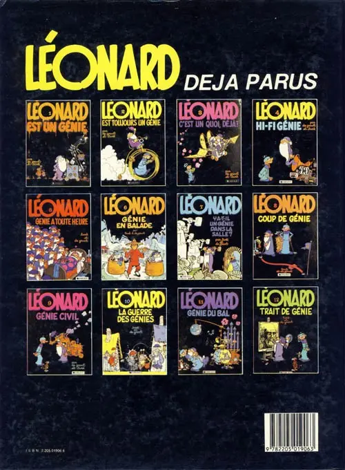 Verso de l'album Léonard Tome 5 Génie à toute heure