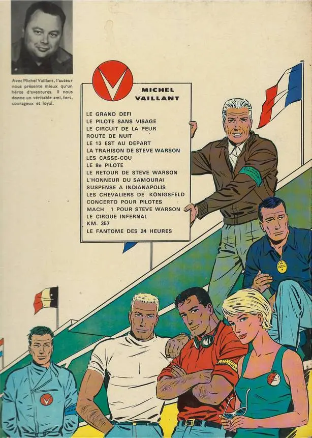 Verso de l'album Michel Vaillant Tome 3 Le circuit de la peur