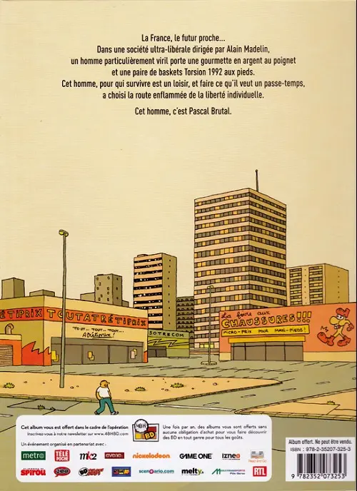 Verso de l'album Pascal Brutal Tome 1 La nouvelle virilité