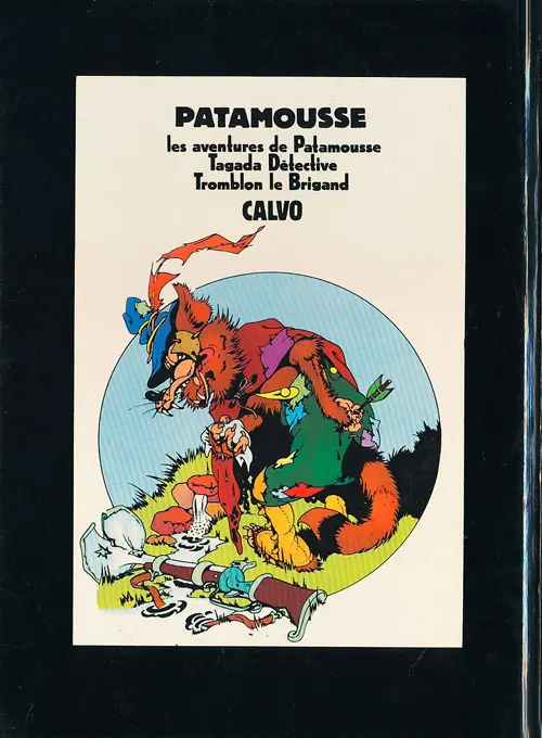 Verso de l'album Patamousse Les aventures de Patamousse