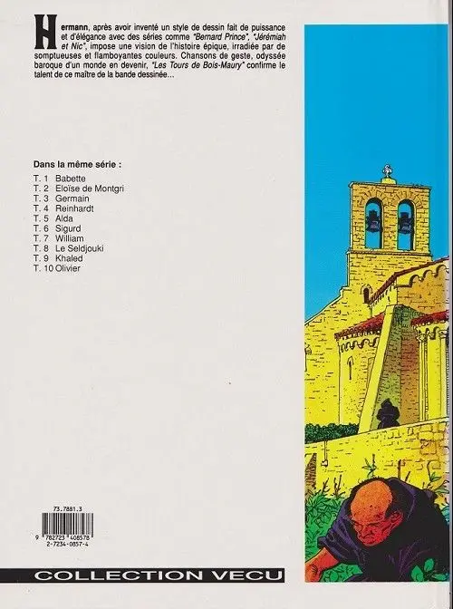 Verso de l'album Les Tours de Bois-Maury Tome 4 Reinhardt
