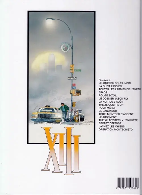 Verso de l'album XIII Tome 7 La nuit du 3 août