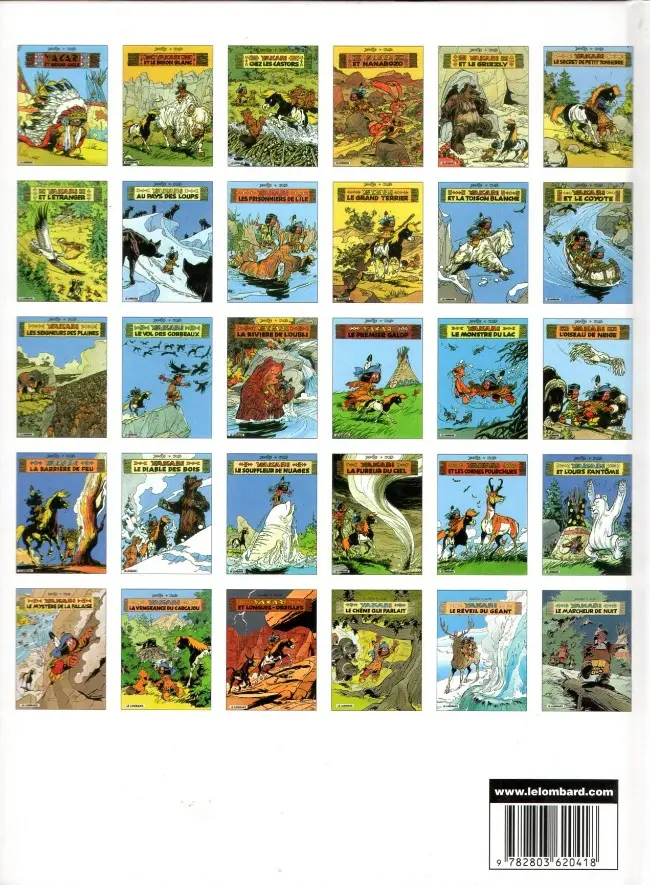 Verso de l'album Yakari Tome 8 Au pays des loups