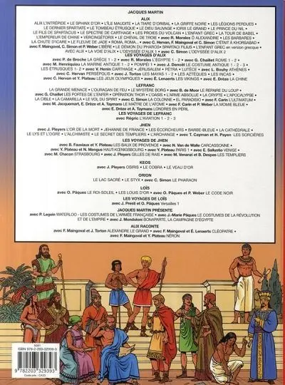 Verso de l'album Les Voyages d'Alix Tome 28 Alexandre le conquérant (1)