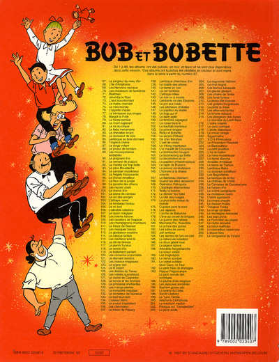 Verso de l'album Bob et Bobette Tome 251 La vengeance du Vinson