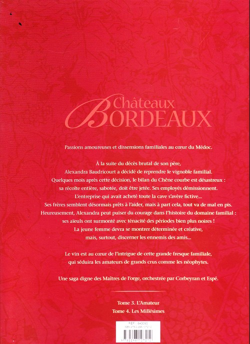 Verso de l'album Châteaux Bordeaux 2 L'amateur / Les millésimes