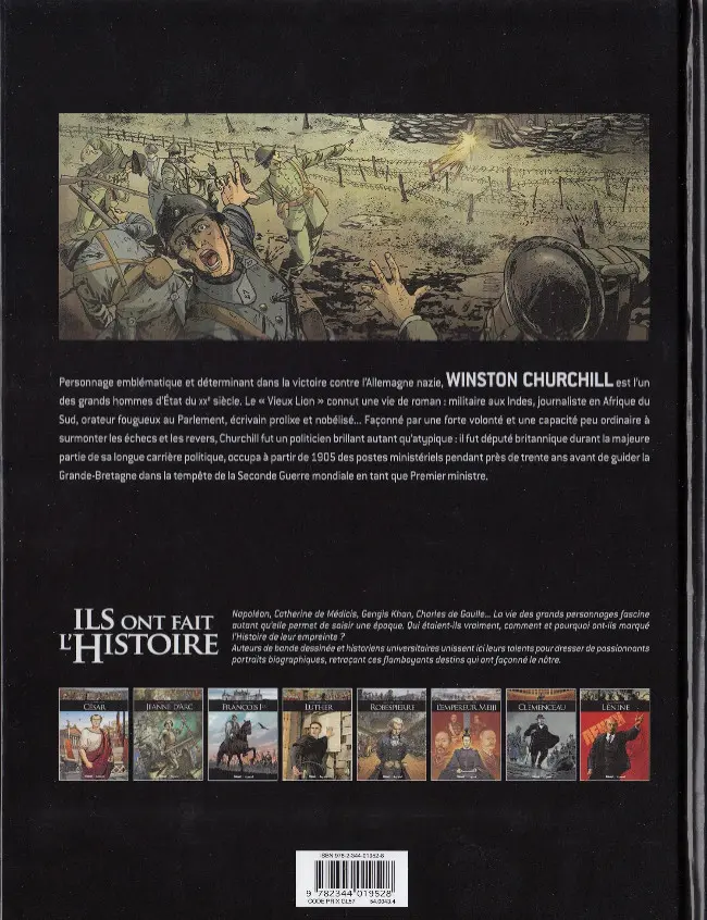 Verso de l'album Ils ont fait l'Histoire Tome 26 Churchill - Tome 1/2