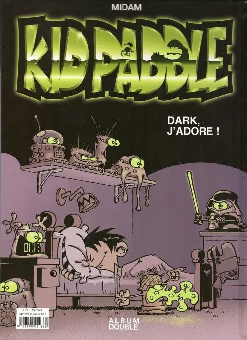 Verso de l'album Kid Paddle Boing ! Boing ! Bunk ! / Dark j'adore !