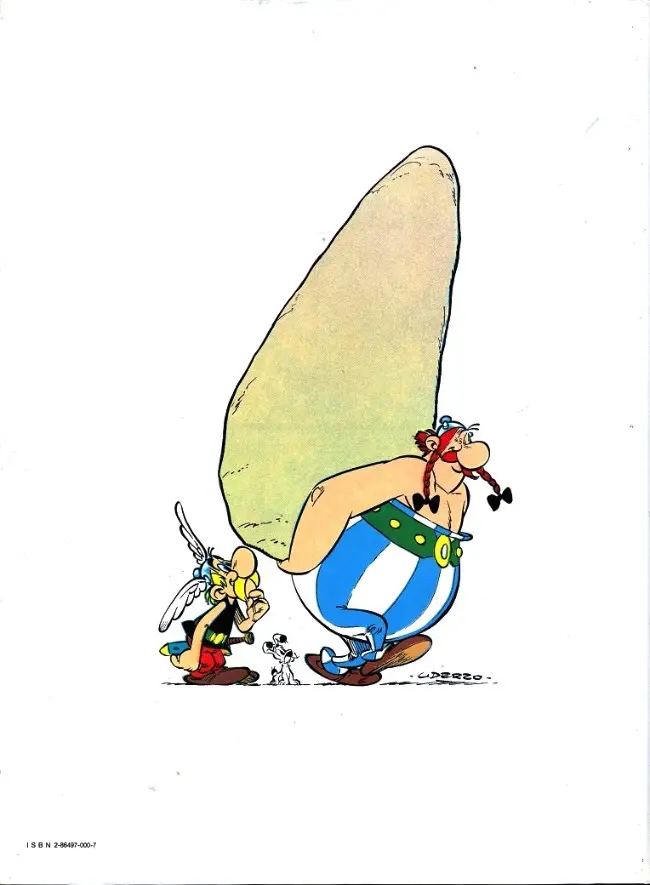 Verso de l'album Astérix Tome 25 Le Grand Fossé