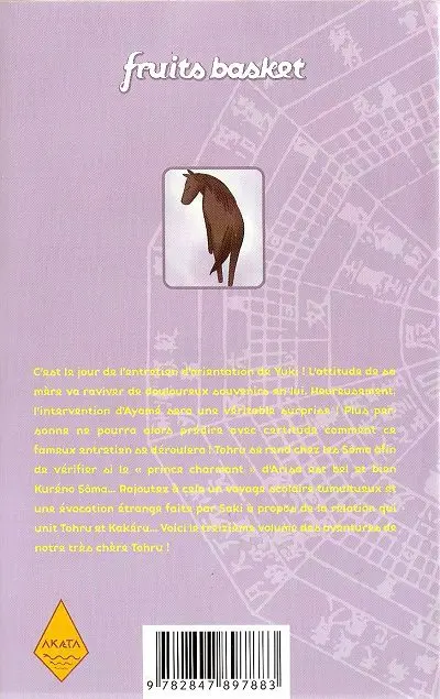 Verso de l'album Fruits basket 13