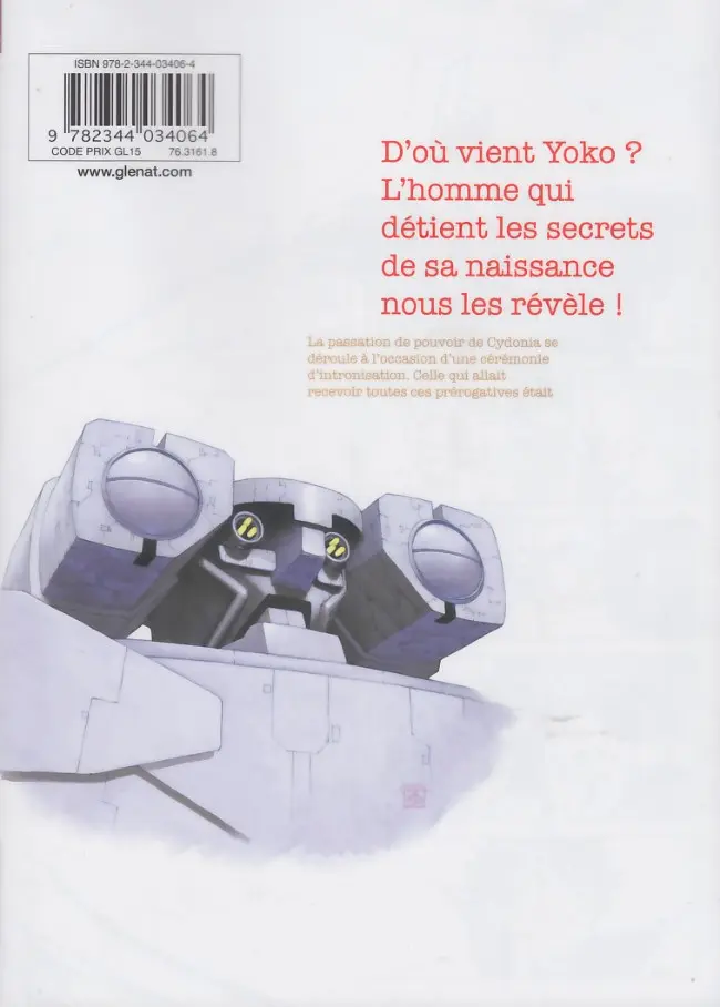 Verso de l'album Gunnm Mars Chronicle 6