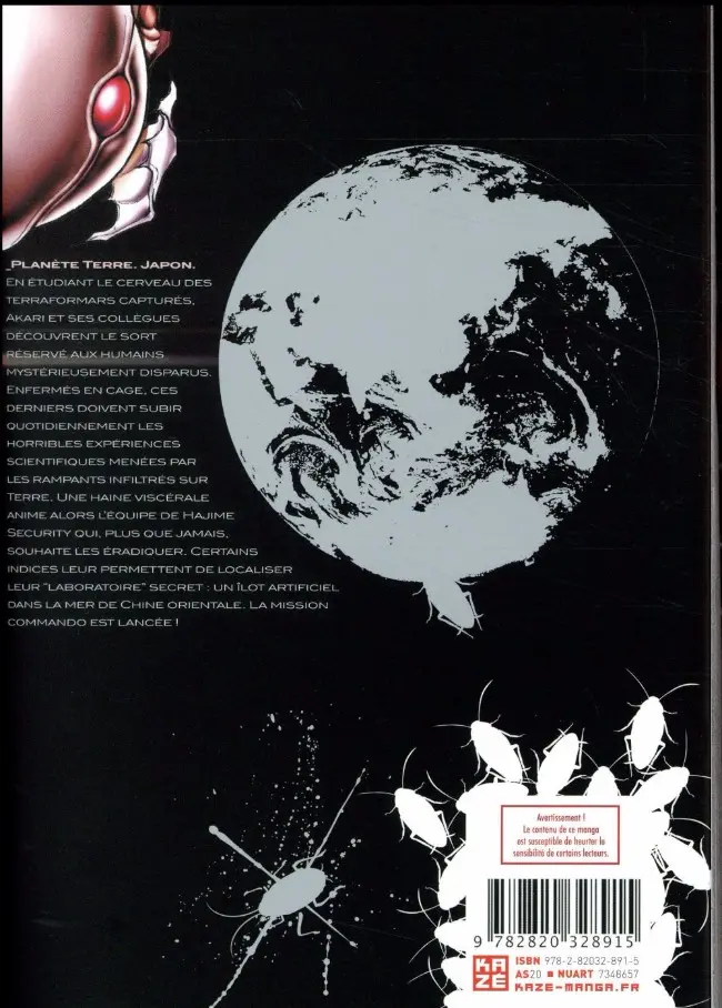Verso de l'album Terra formars 19