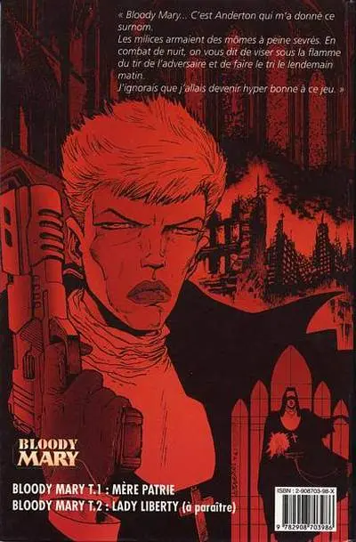 Verso de l'album Bloody Mary Tome 1 Mère Patrie