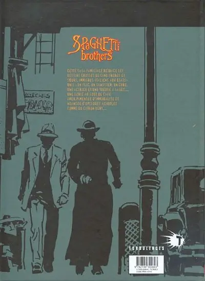 Verso de l'album Spaghetti Brothers Version en couleur Tome 11