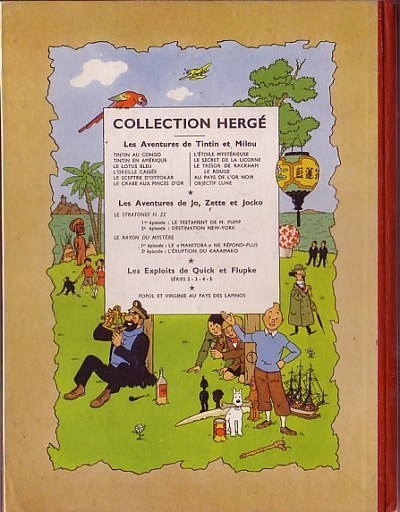 Verso de l'album Tintin Tome 16 Objectif lune