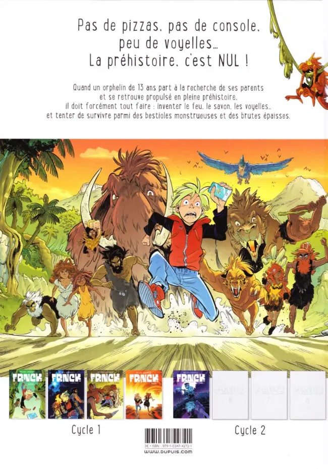 Verso de l'album Frnck Tome 2 Le baptême du feu