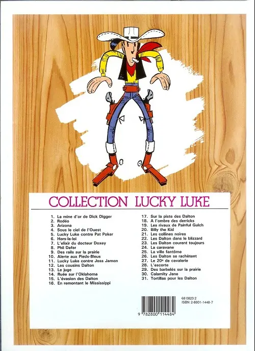 Verso de l'album Lucky Luke Tome 30 Calamity Jane