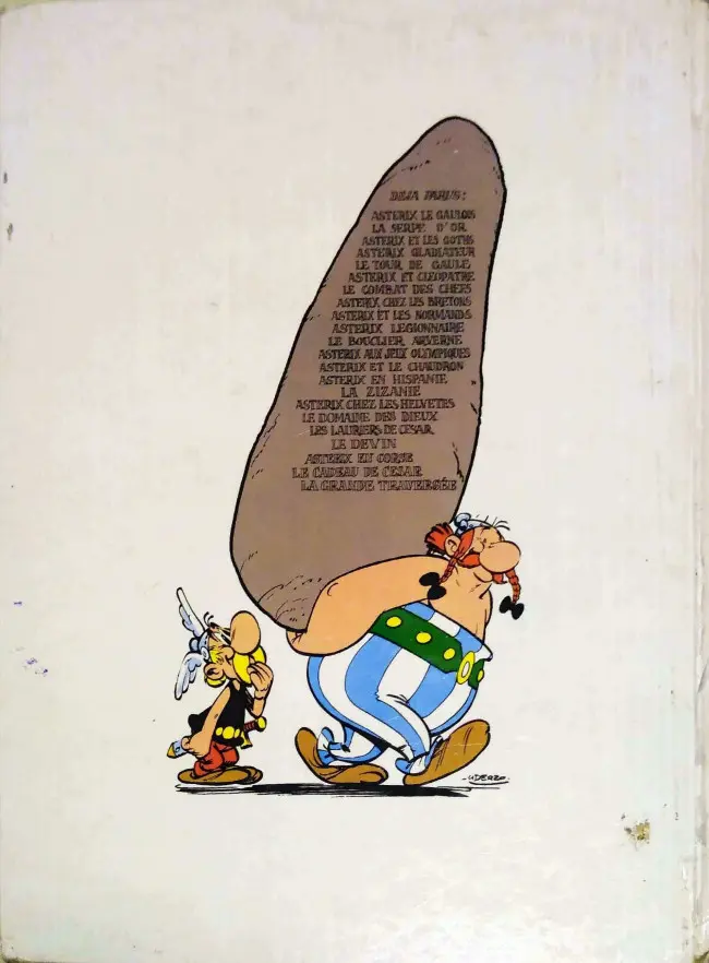 Verso de l'album Astérix Tome 9 Astérix et les Normands