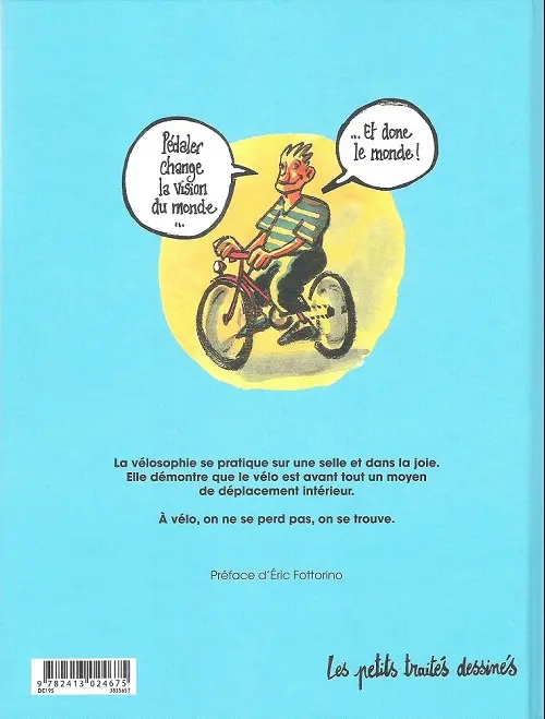 Verso de l'album Petit traité de Vélosophie