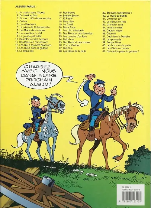Verso de l'album Les Tuniques Bleues Tome 38 Les planqués