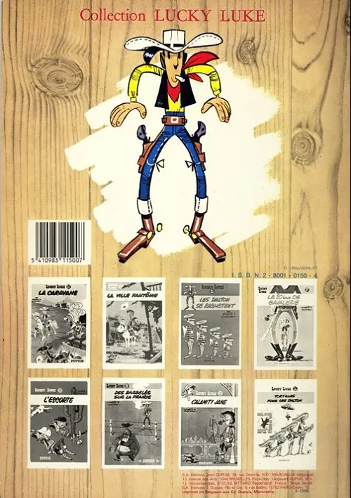 Verso de l'album Lucky Luke Tome 11 Lucky Luke contre Joss Jamon