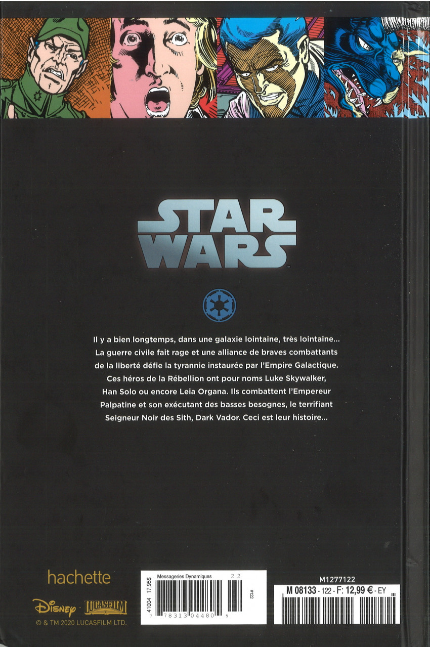 Verso de l'album Star Wars - Légendes - La Collection #122 Star Wars Classic - #35 à #40