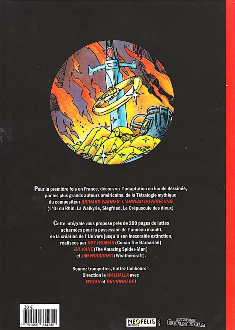 Verso de l'album L'anneau du Nibelung