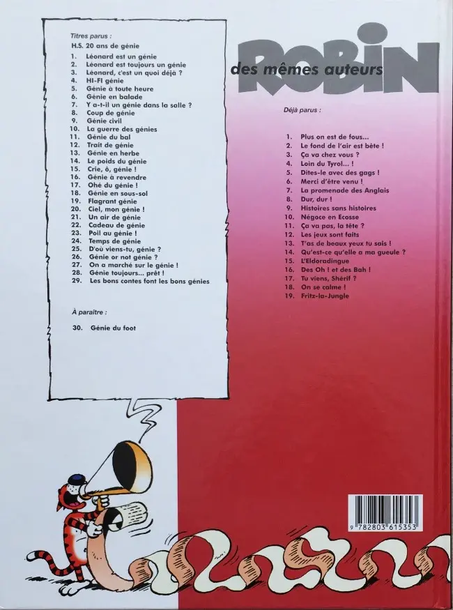Verso de l'album Léonard Tome 16 Génie à revendre