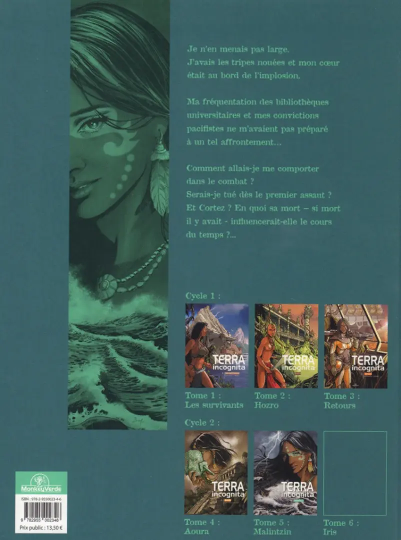 Verso de l'album Terra incognita Tome 5 Malintzin