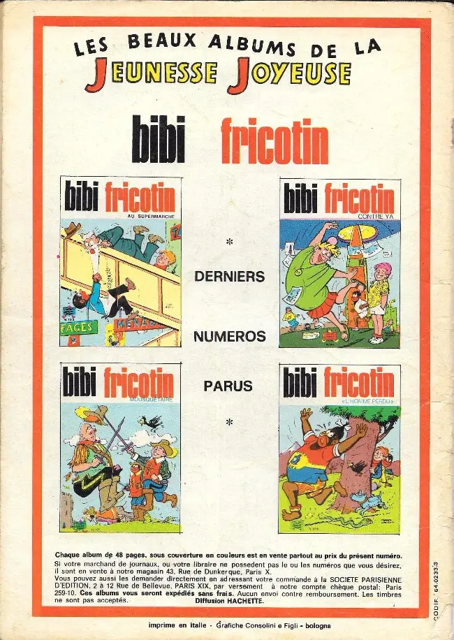 Verso de l'album Les Pieds Nickelés Tome 19 Chercheurs d'Or