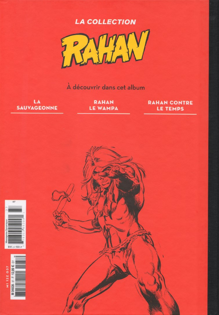 Verso de l'album Rahan (La Collection - Hachette) Tome 37