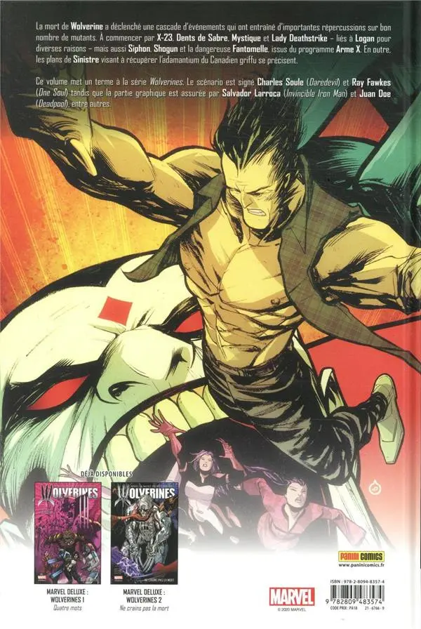 Verso de l'album Wolverines Tome 3 Le mot de la fin
