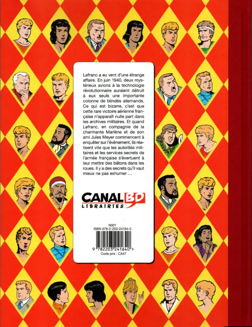 Verso de l'album Lefranc Tome 33 Le scandale Arès