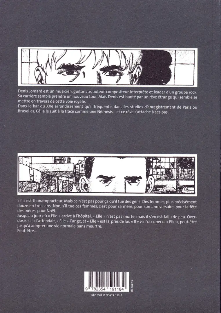 Verso de l'album Noir intégral Recueil 1