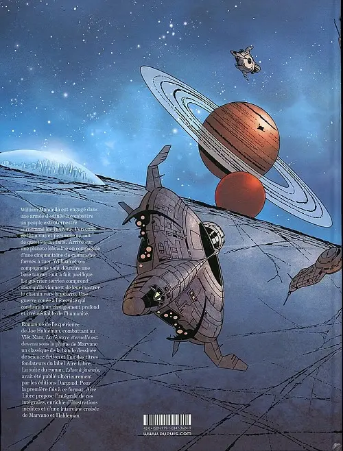 Verso de l'album La Guerre éternelle La guerre éternelle suivi de libre à jamais