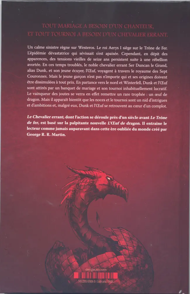 Verso de l'album Le Chevalier errant 2 Le Chevalier errant