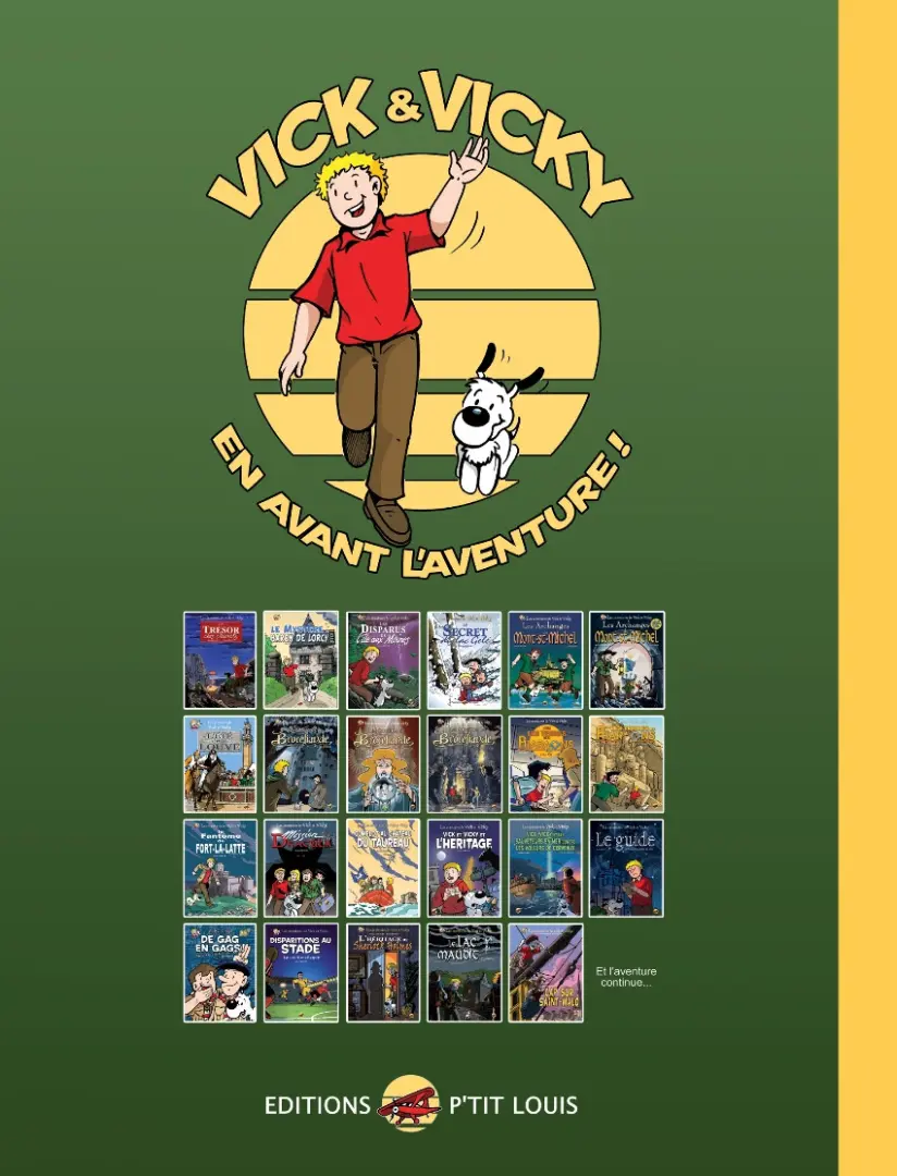 Verso de l'album Les aventures de Vick et Vicky Tome 2 Le Mystère du Baron de Lorcy