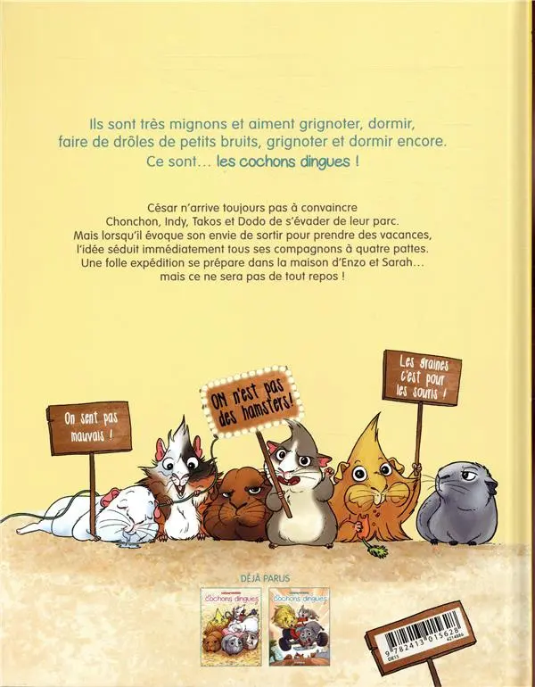 Verso de l'album Les Cochons dingues 2