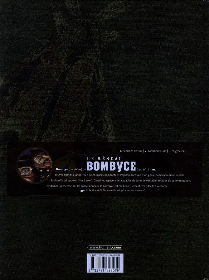 Verso de l'album Le Réseau Bombyce Tome 2 Monsieur Lune