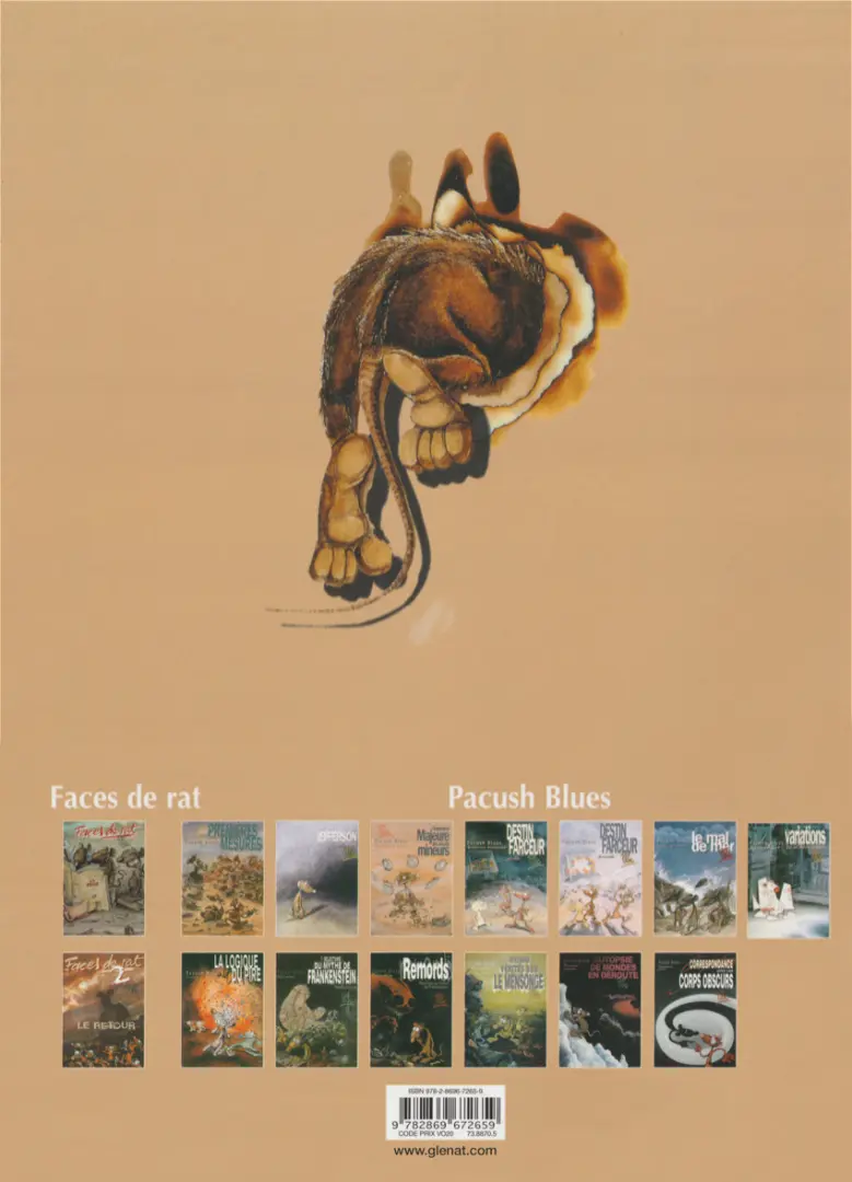 Verso de l'album Faces de rat Tome 1