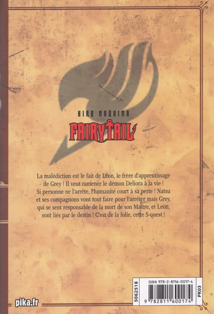 Verso de l'album Fairy Tail 5