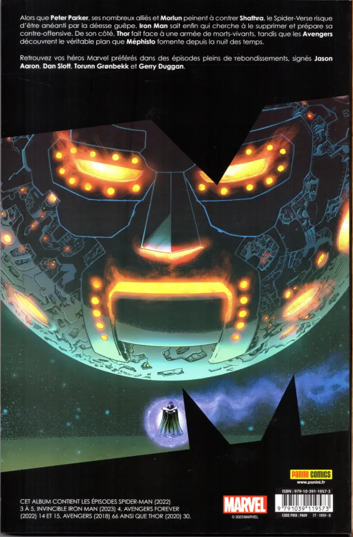 Verso de l'album Marvel Comics Tome 21