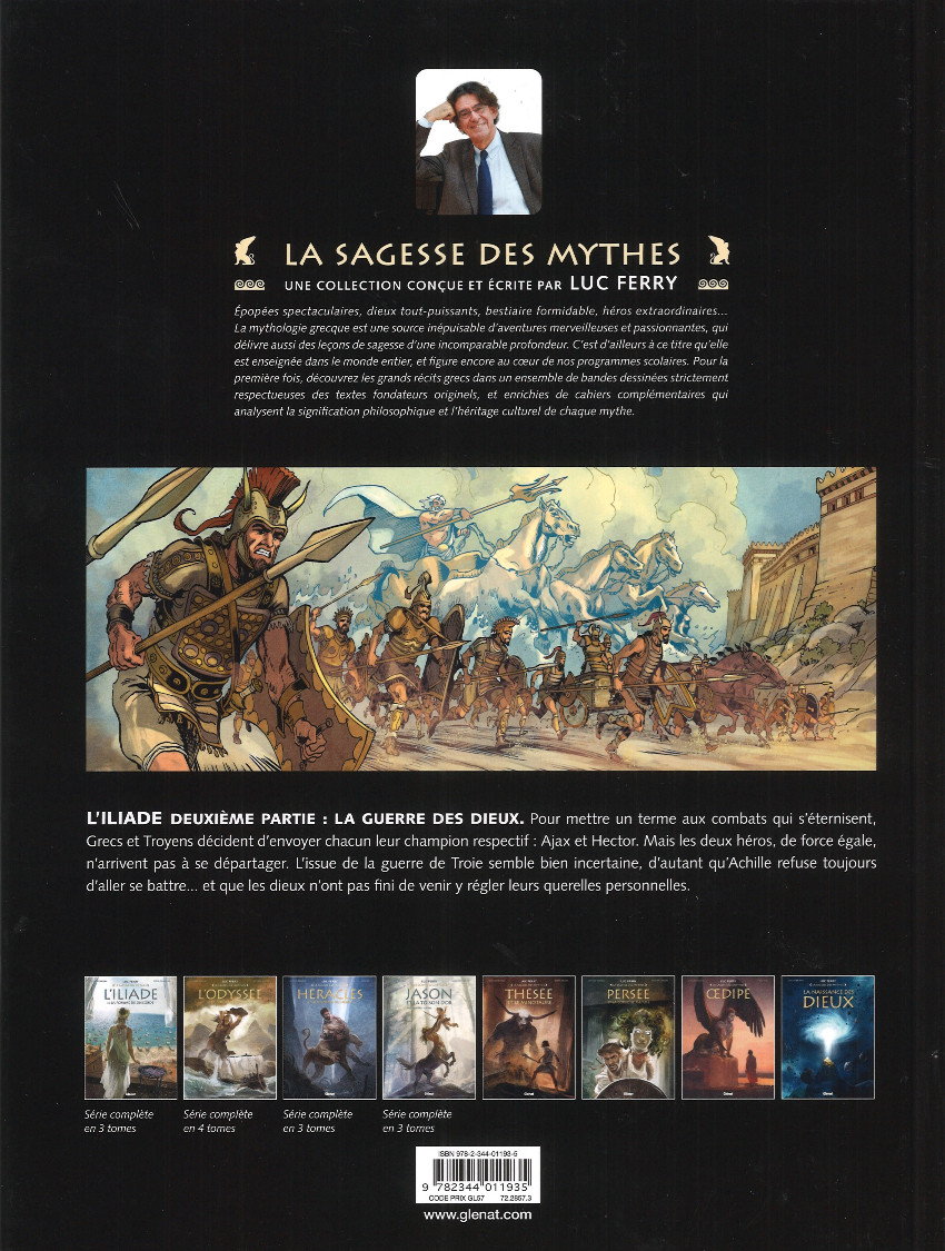 Verso de l'album L'Iliade Tome 2 La Guerre des Dieux